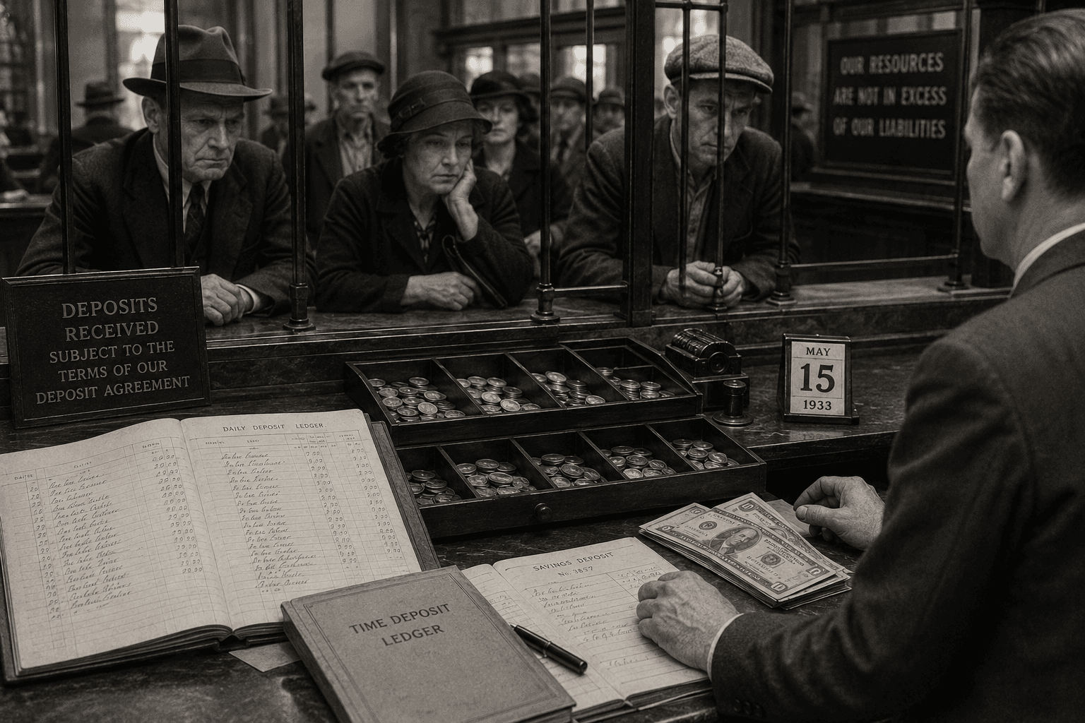Great Depression bank crisis showing how household wealth and savings were threatened in the 1930s