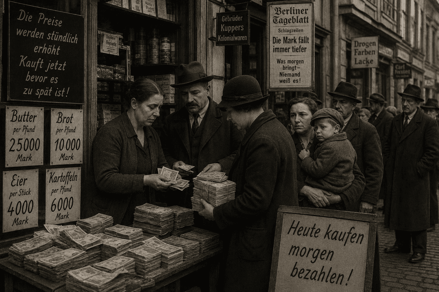 Why hyperinflation still matters today shown through Weimar Germany banknotes and rising prices